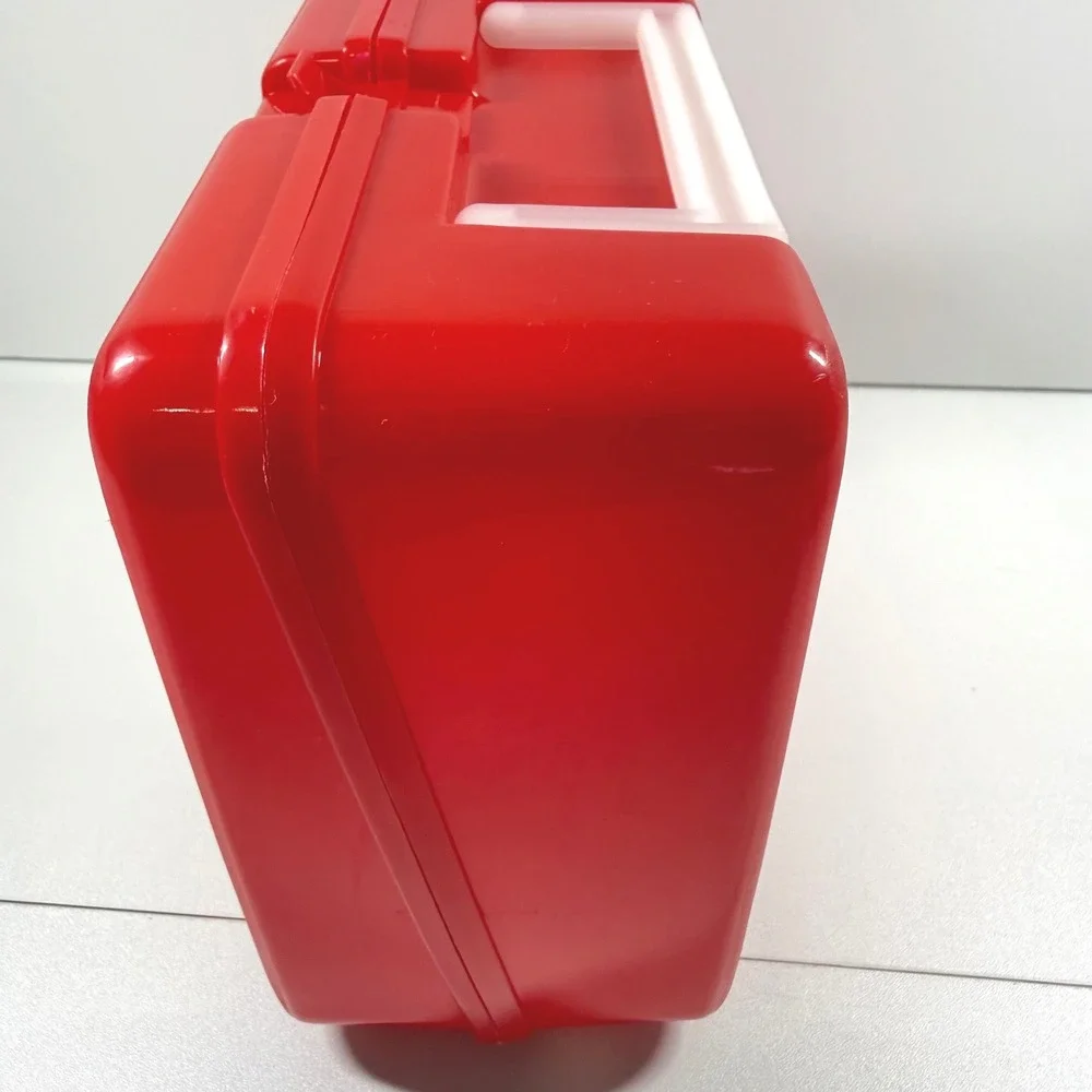 POCAHONTAS Vintage 1990s Disney Red Plastic Lunch Box Thermos Meeko Flit 90s Kid